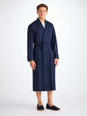 Derek Rose
Men's Robe Lingfield Cotton Navy